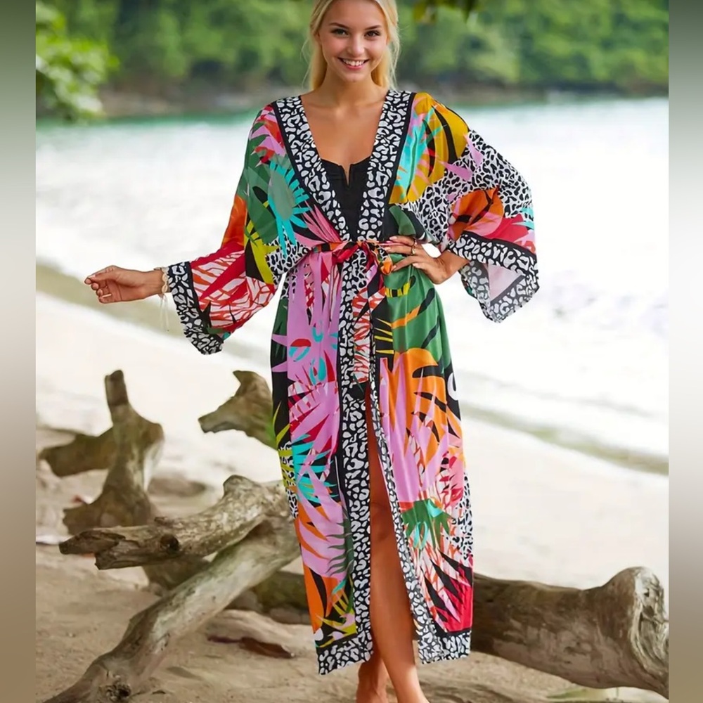 Colorful summer cover-up
